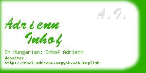 adrienn inhof business card